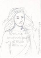 A Male Character with Long Hair